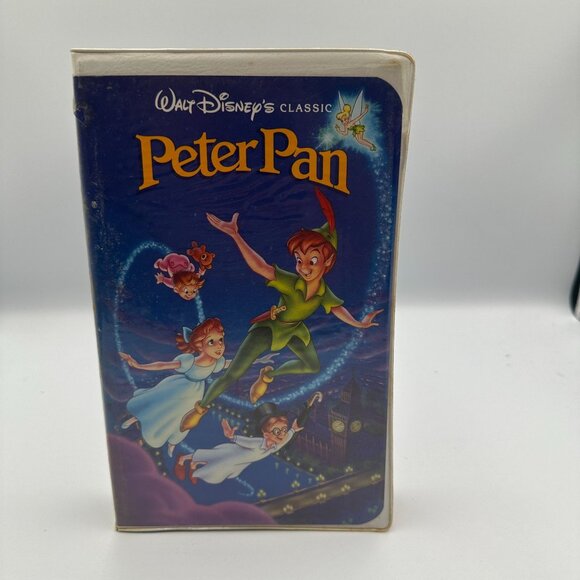 Peter Pan Walt Disneys Classic VHS 1990 Clamshell Animation Family - Picture 1 of 3